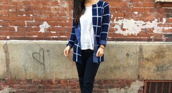 PLAID CARDIGAN