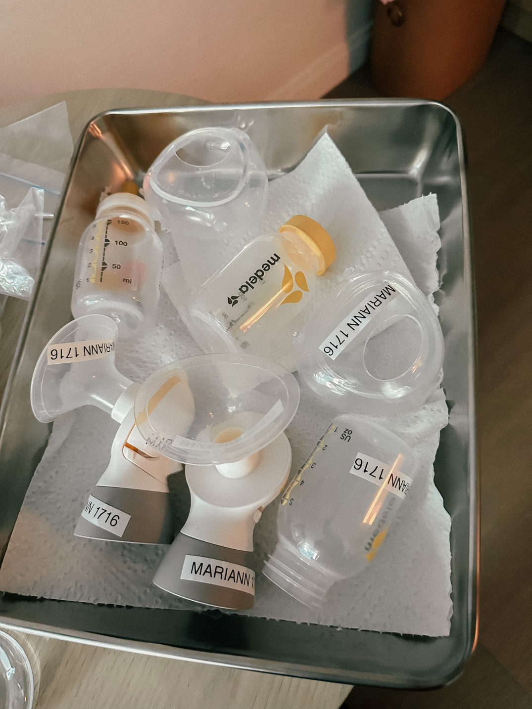 sterilized bottles