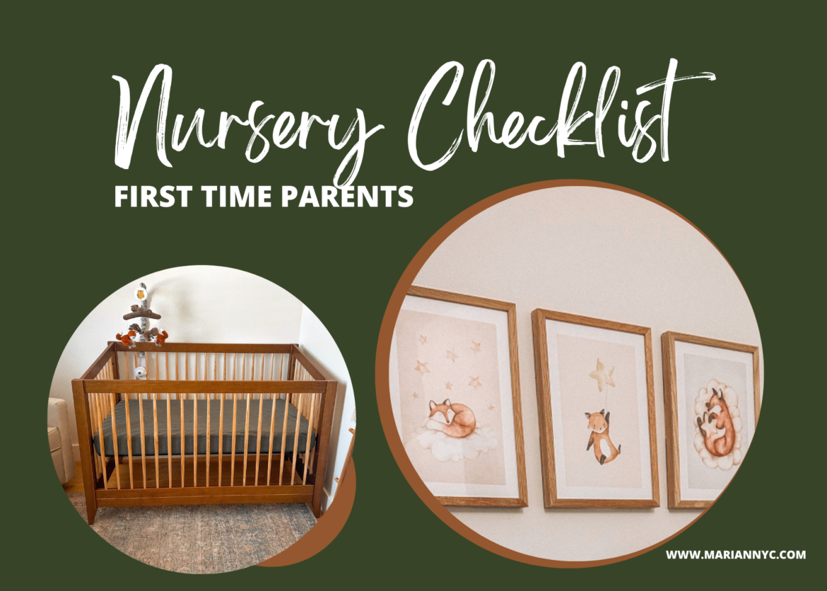 nursery check list first time parents