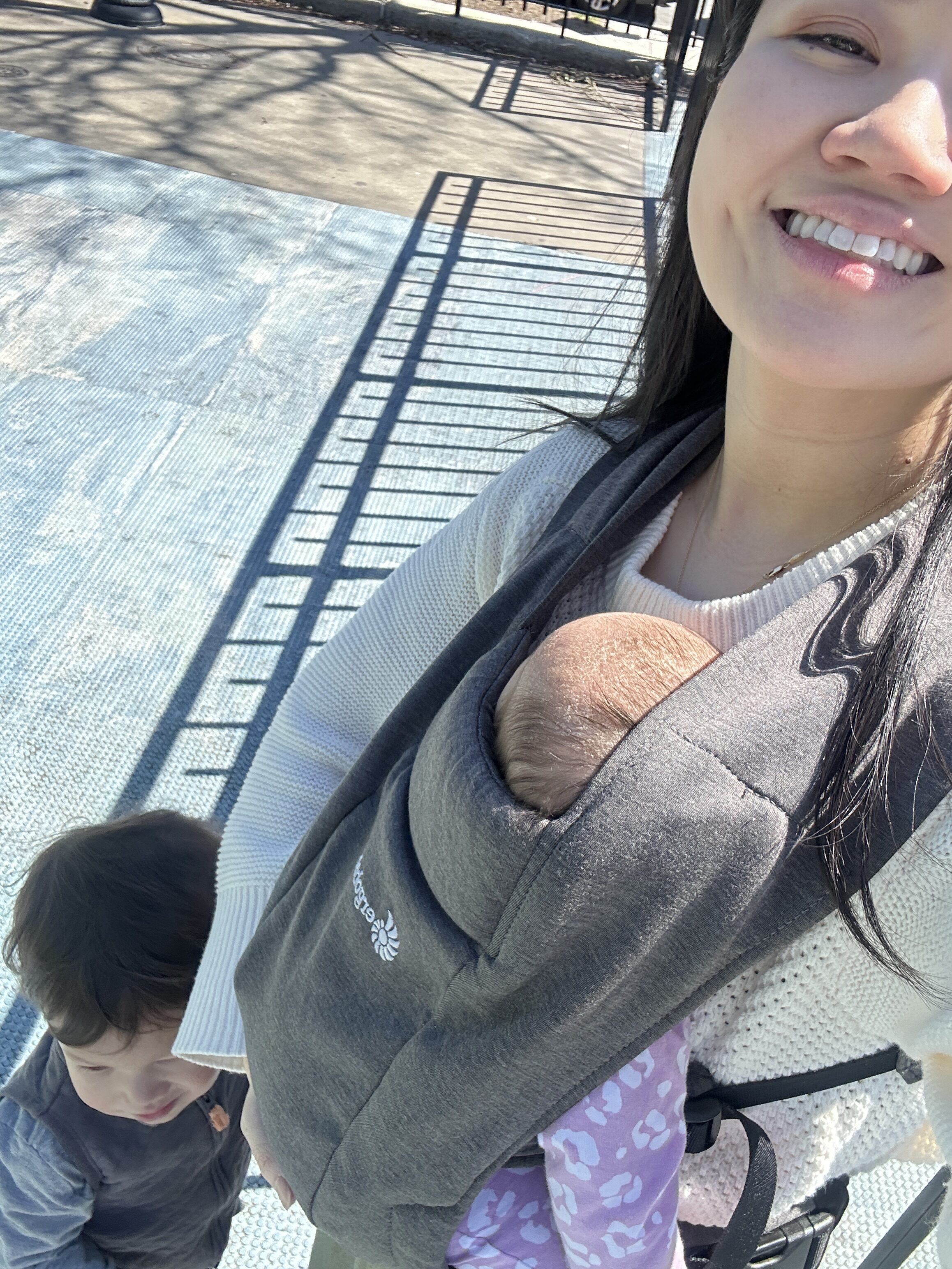 toddler and baby
